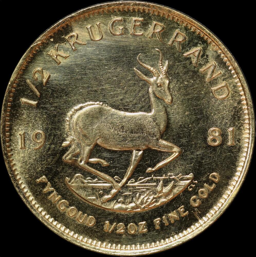 South Africa 1981 Gold 1/2oz Krugerrand product image