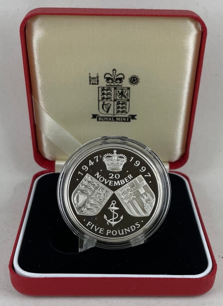 Great Britain 1997 Proof 5 Pounds Golden Wedding Anniversary product image