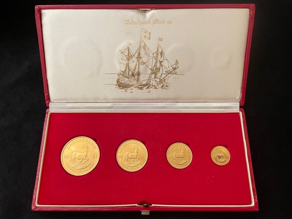 South Africa 2001 Gold 4 Coin Set - Krugerrands product image