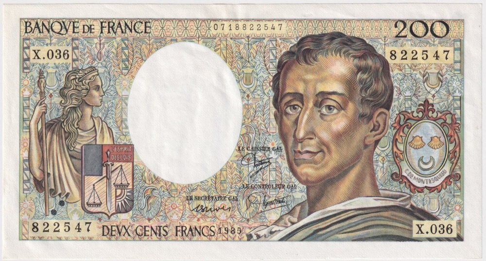 France 1985 200 Francs P# 155a Uncirculated product image