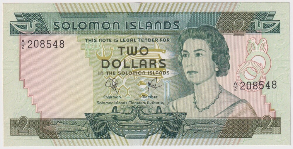 Solomon Islands 1977 2 Dollars P# 5 Uncirculated product image