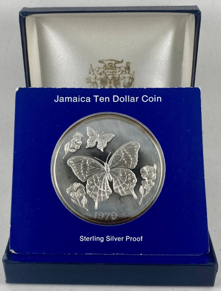 Jamaica 1979 Silver 10 Dollar Proof KM# 79a  product image