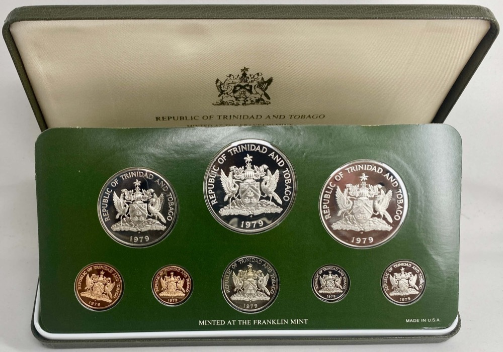 Trinidad and Tobago 1979 Silver Proof Coin Set KM# PS14  product image