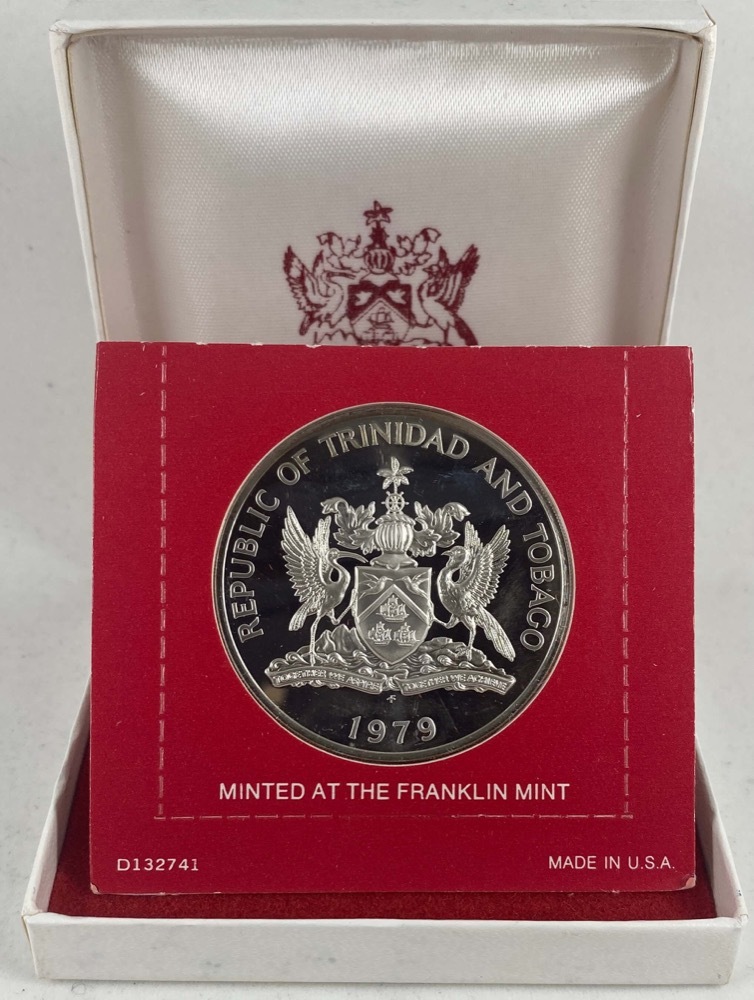 Trinidad and Tobago 1979 Silver 10 Dollar Proof KM# 36A  product image