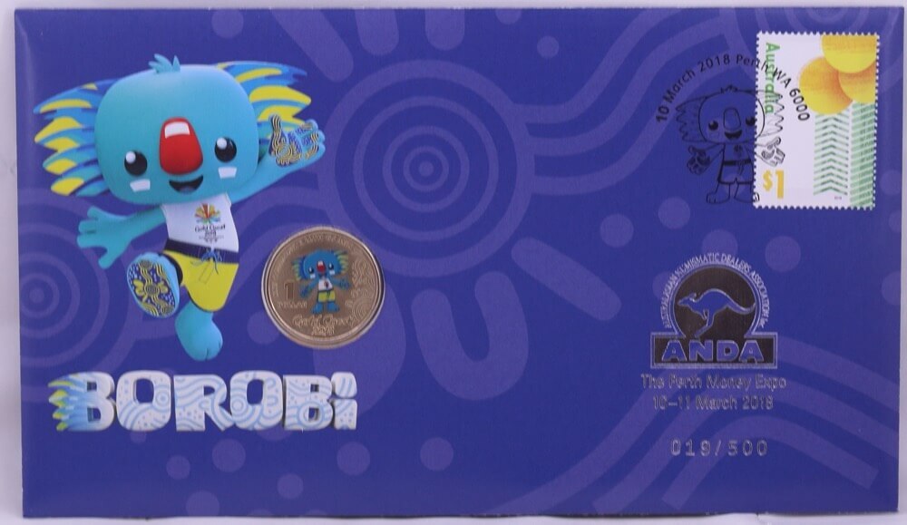 2018 1 Dollar PNC Gold Coast Commonwealth Games - Borobi ANDA overprint product image