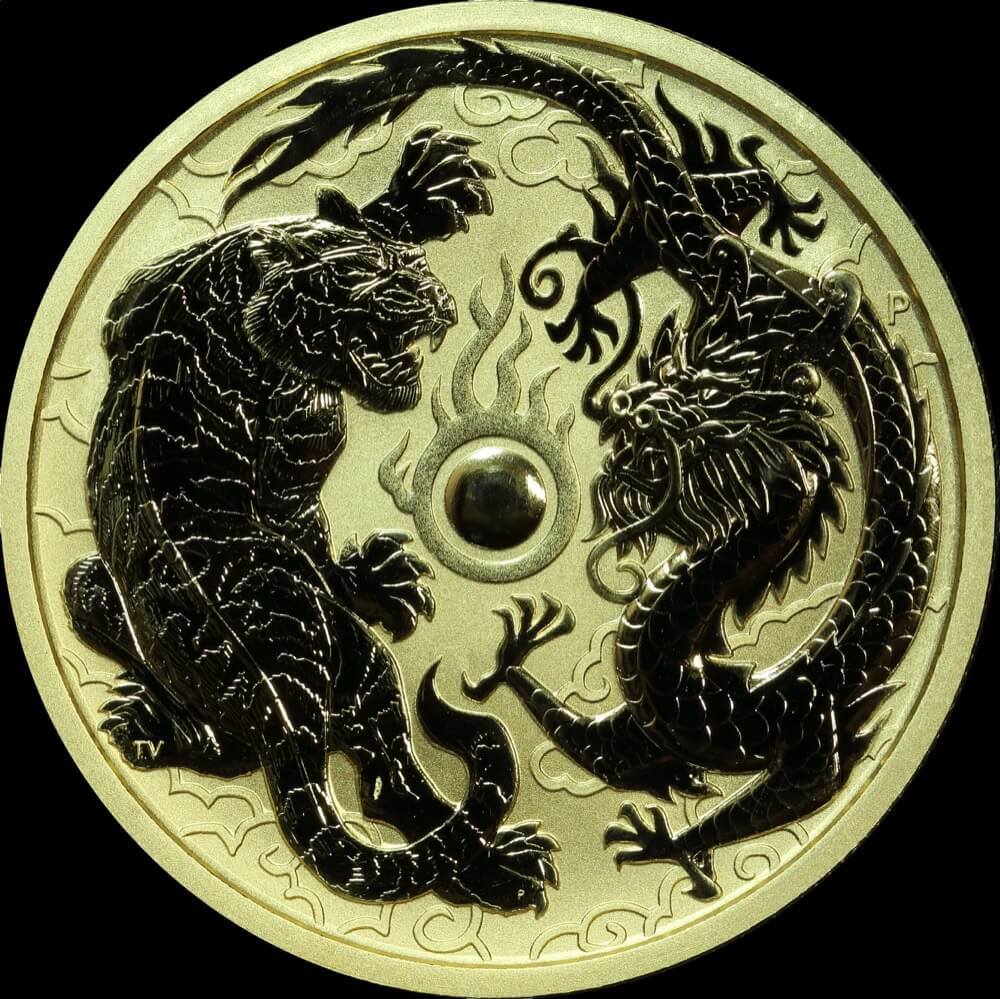 2019 Gold One Ounce Specimen Coin Dragon Tiger product image