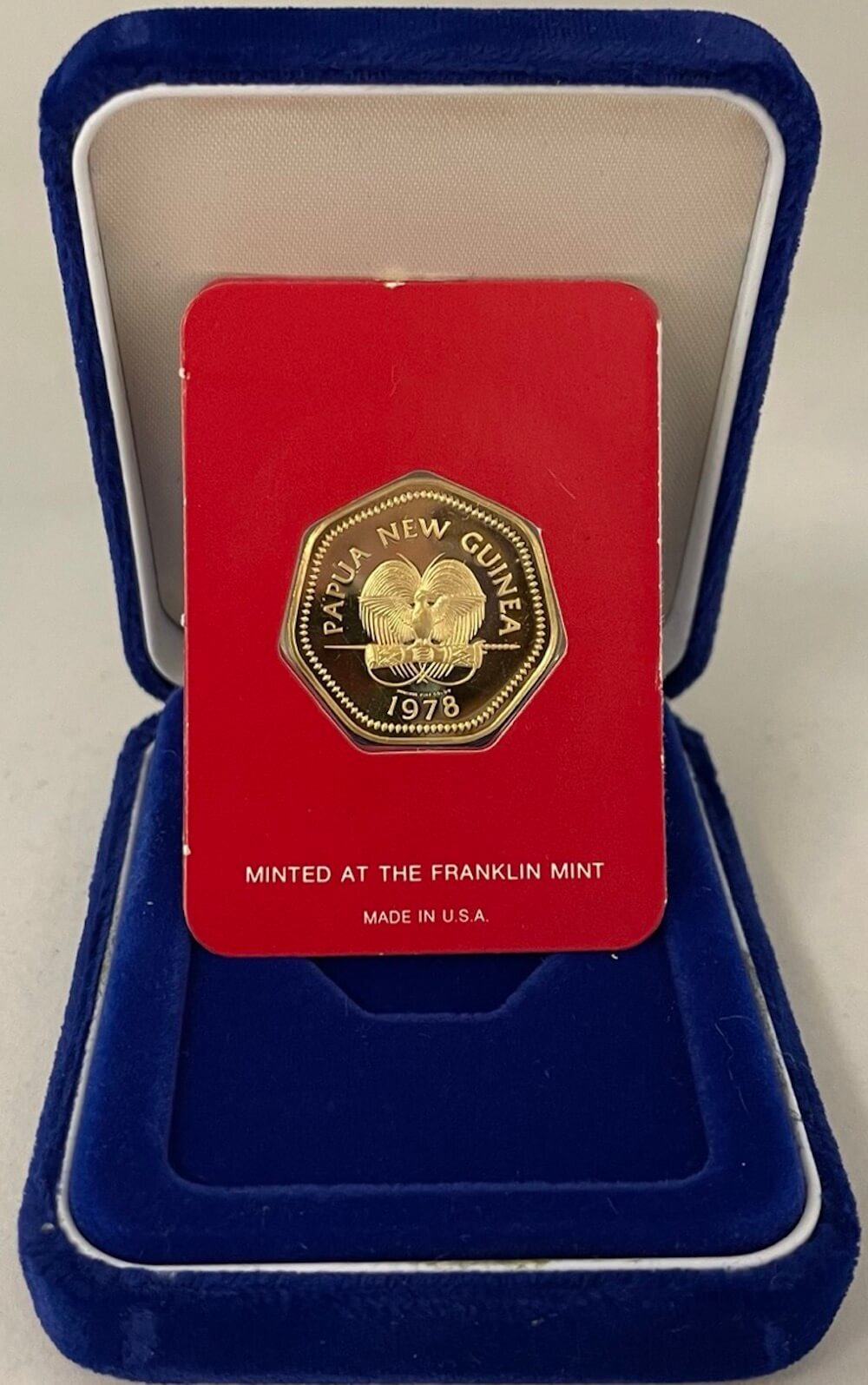 Papua New Guinea 1978 Gold Proof 100 Kina KM# 13 Butterfly product image