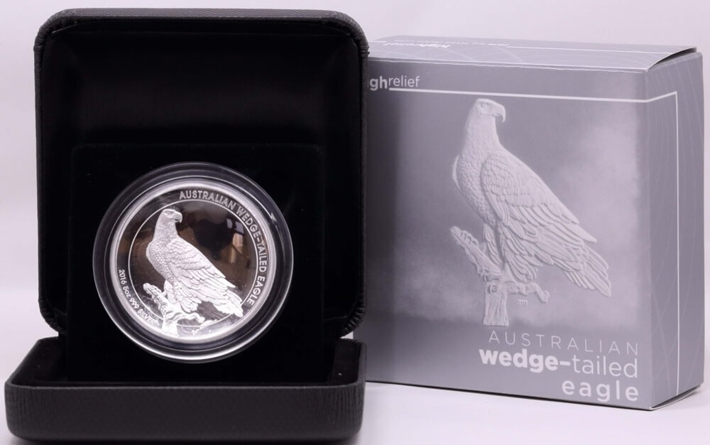 2016 Silver 5oz Proof  Coin Wedge Tailed Eagle product image