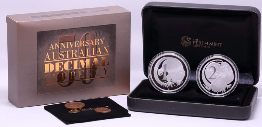 2016 Silver 2 Coin Set Coin 50th Anniversary of Decimal Currency product image