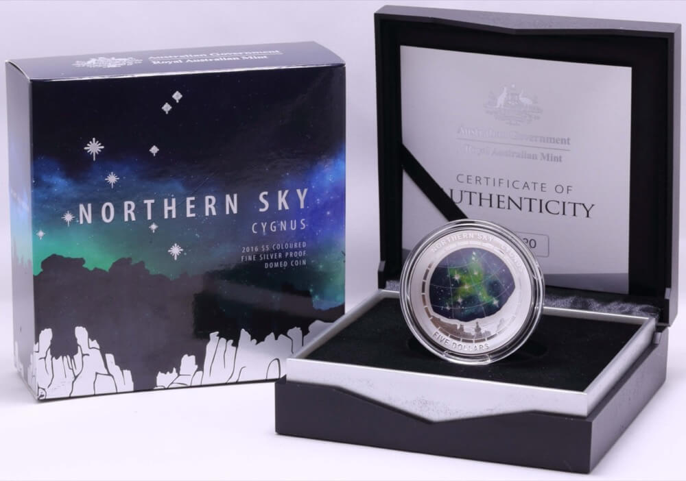 2016 Silver Domed 1oz Proof Northern Sky Cygnus product image