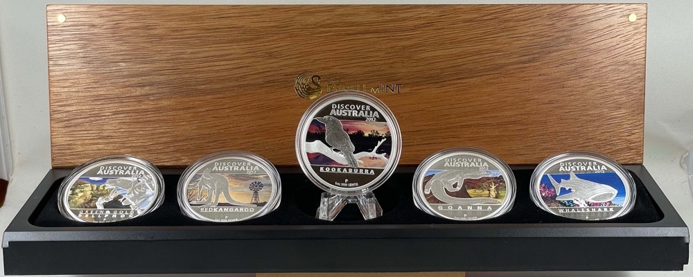 2012 Silver Five Coin Set Discover Australia product image