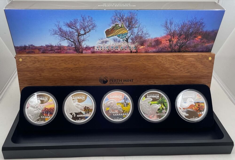 2013 Silver Five Coin Set Discover Australia product image