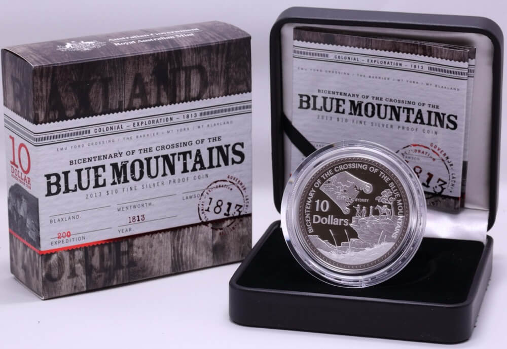 2019 Silver 10 Dollar Proof Coin Blue Mountains Crossing product image