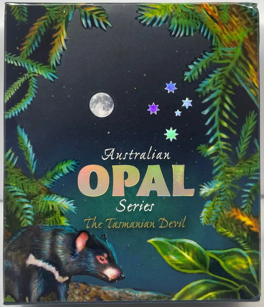 2014 Silver 1 Ounce Proof Coin Opal Tasmanian Devil product image