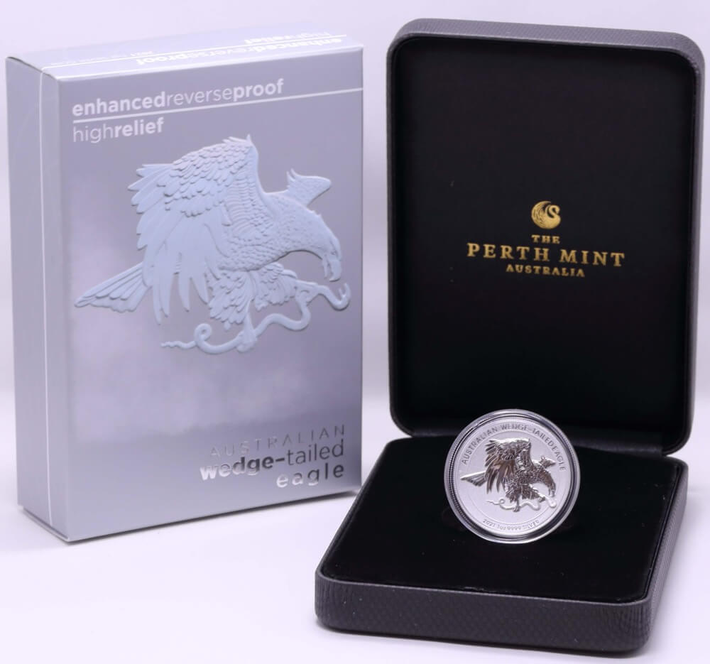 2021 Silver 1oz Enhanced Reverse Proof Coin Wedge-Tailed Eagle product image