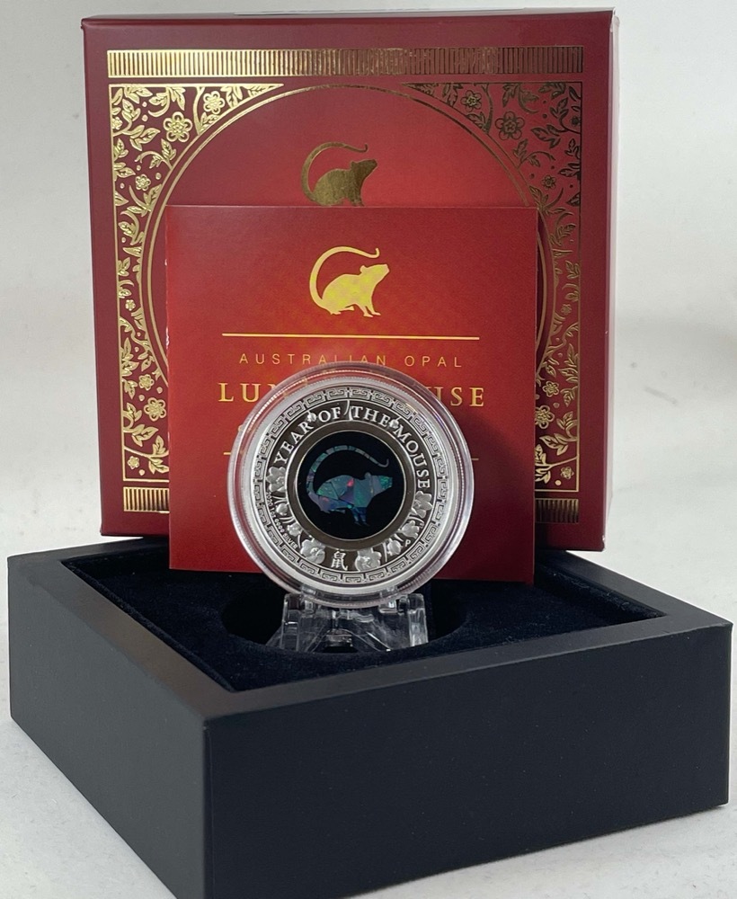 2020 Silver 1oz Proof Coin Opal Lunar Mouse product image