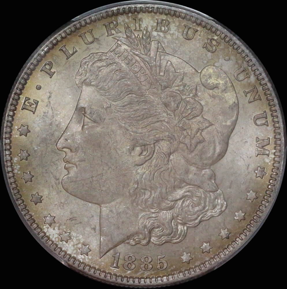 United States 1885 Silver Morgan Dollar PCGS MS65 product image