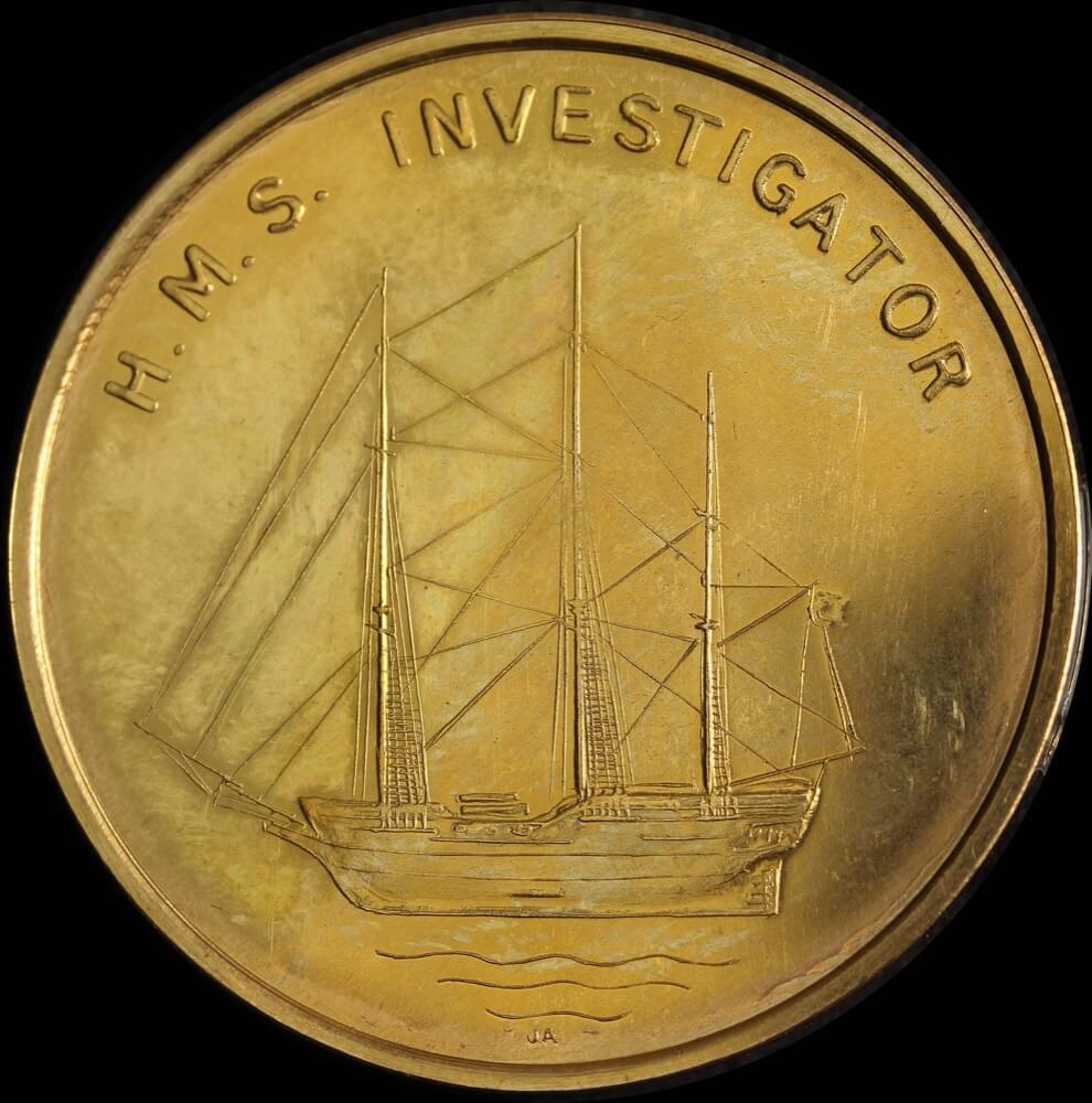 1974 Gold Medallion Matthew Flinders / HMS Investigator product image