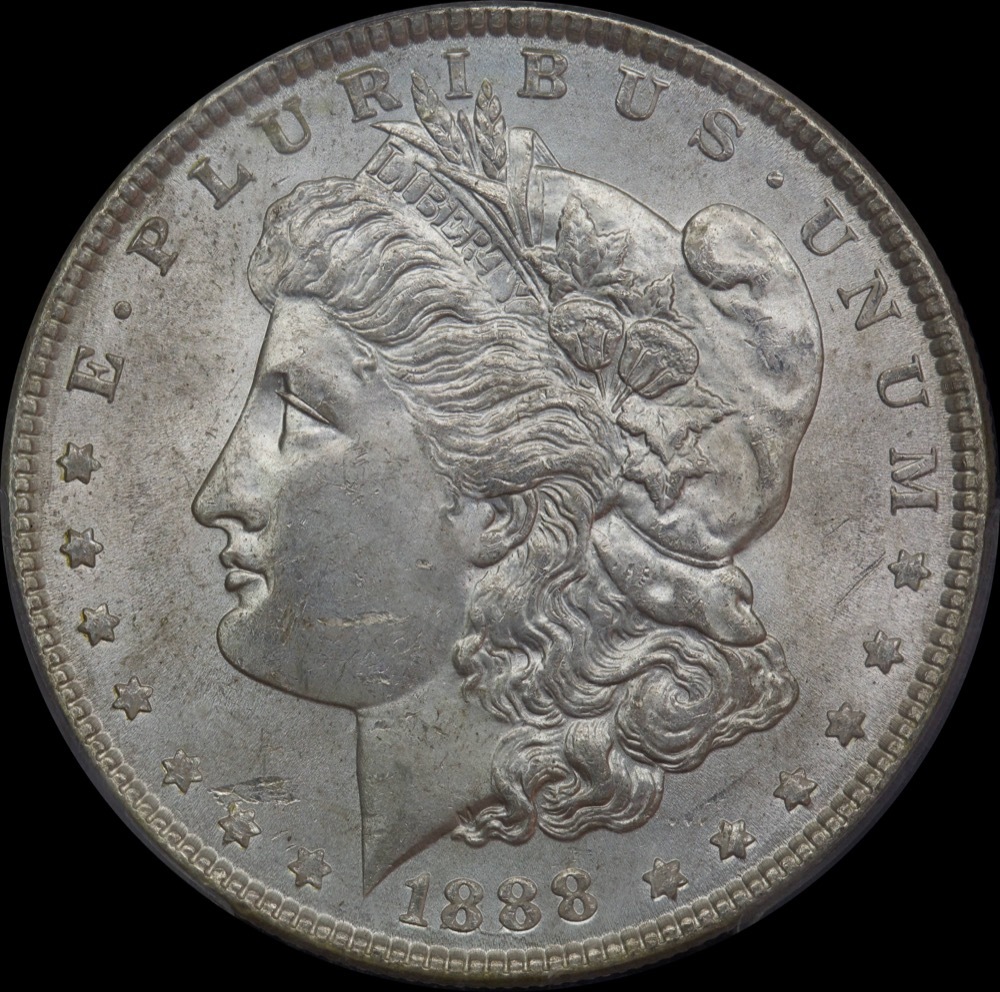 United States 1888 Silver Morgan Dollar PCGS MS63 product image