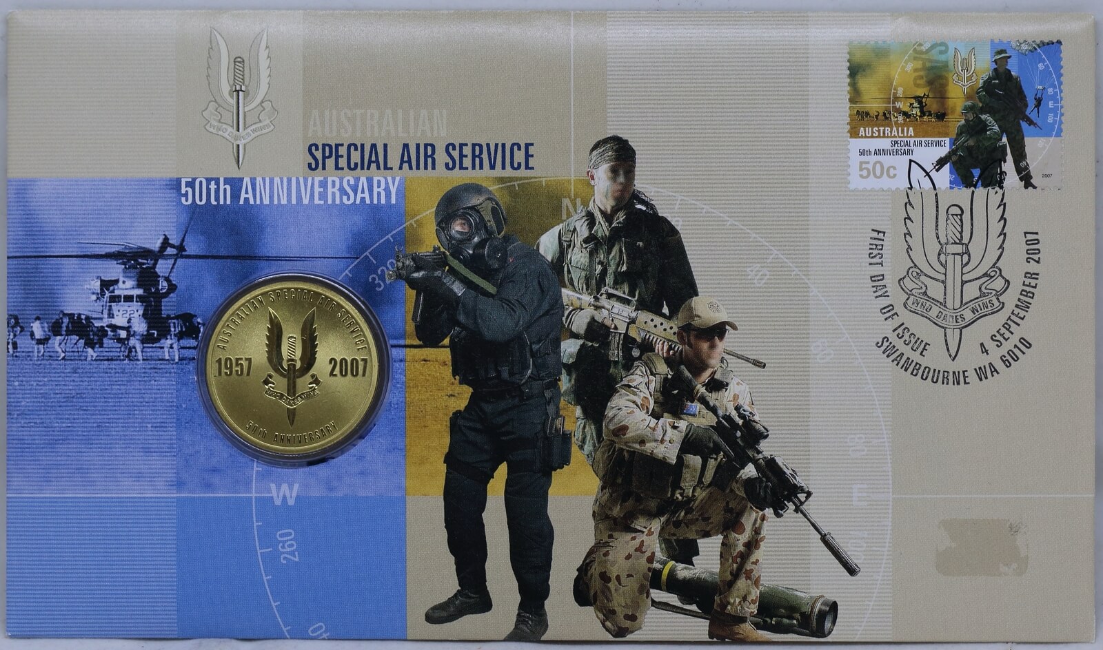 2007 Perth Mint $1 Coin PNC SAS 50th Anniversary product image