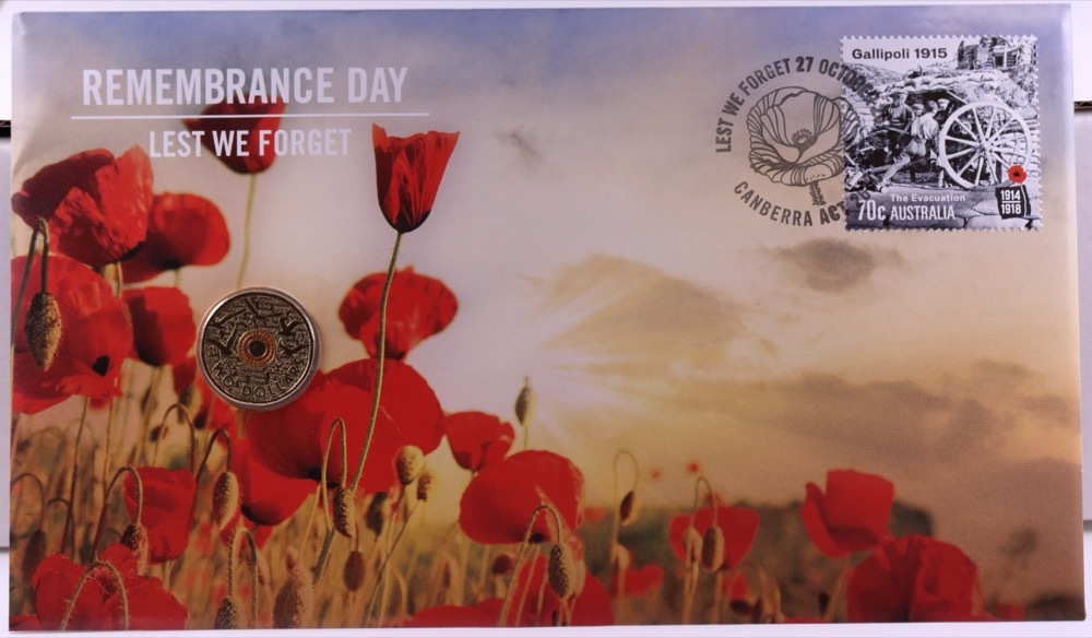 2015 2 Dollar PNC Remembrance Day Lest We Forget product image