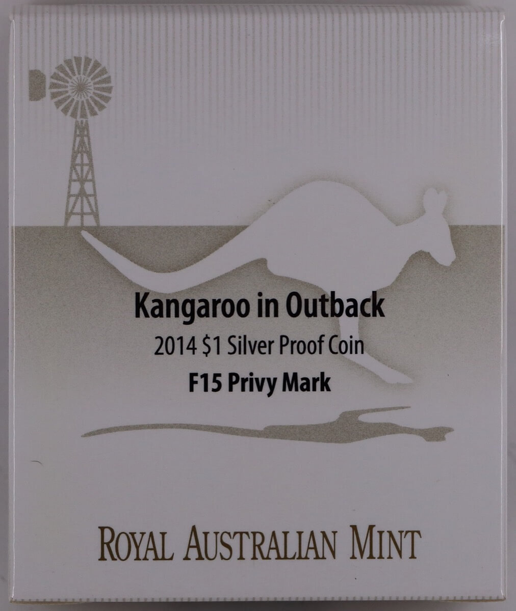 2014 Silver 1oz Proof Coin Kangaroo in the Outback - F15 Privy product image