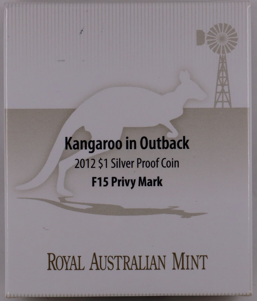 2012 Silver 1oz Proof Coin Kangaroo in the Outback - F15 Privy product image