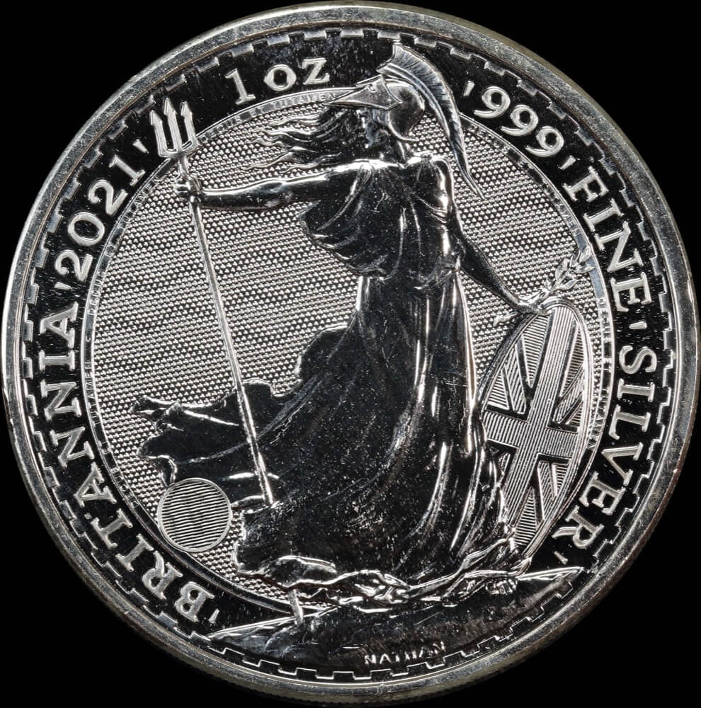 Great Britain 2021 Silver 2 Pound Britannia Uncirculated product image