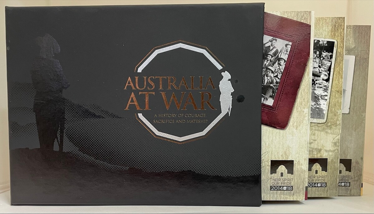 2014-2016 Carded 50c 18 Coin Set Australia at War Complete in Album product image