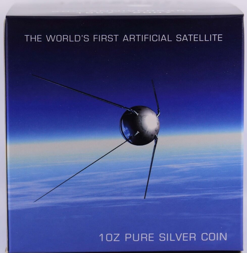 Fiji 2007 Silver 1oz Proof KM# 114 Sputnik 50th Anniversary product image