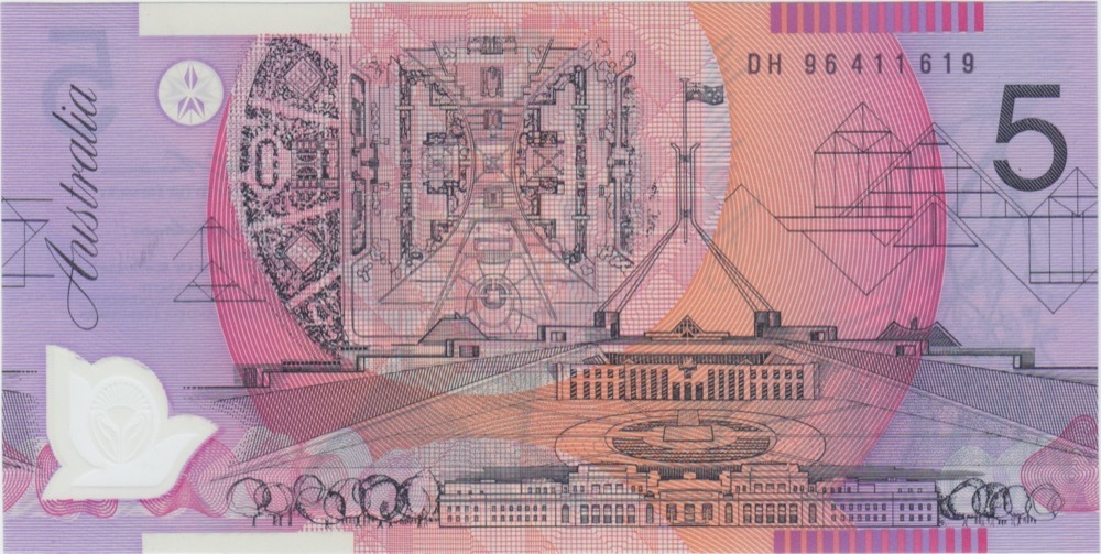 1996 $5 Note MacFarlane/Evans R218a Uncirculated product image