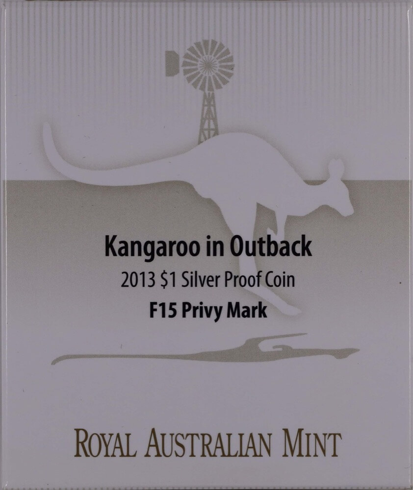 2013 Silver 1oz Proof Coin Kangaroo in the Outback - F15 Privy product image