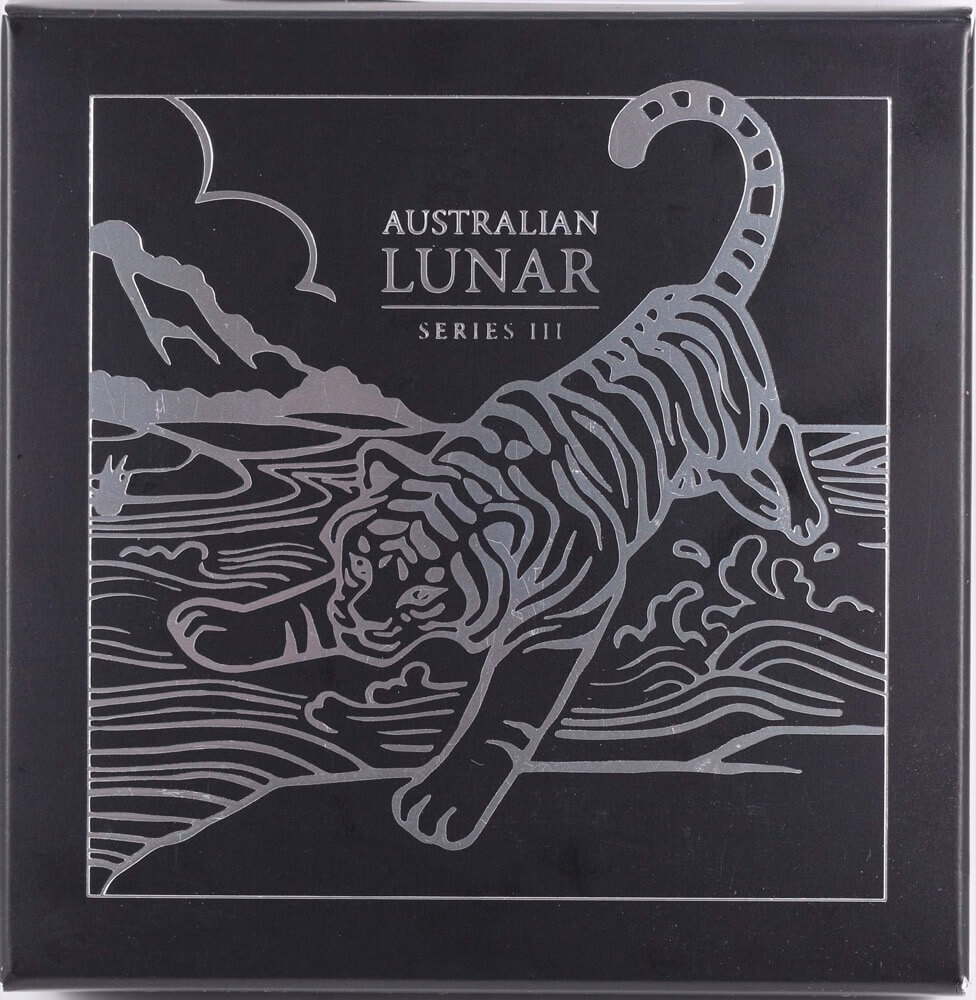 2022 Silver Lunar 1oz Proof Coin Coloured Tiger product image