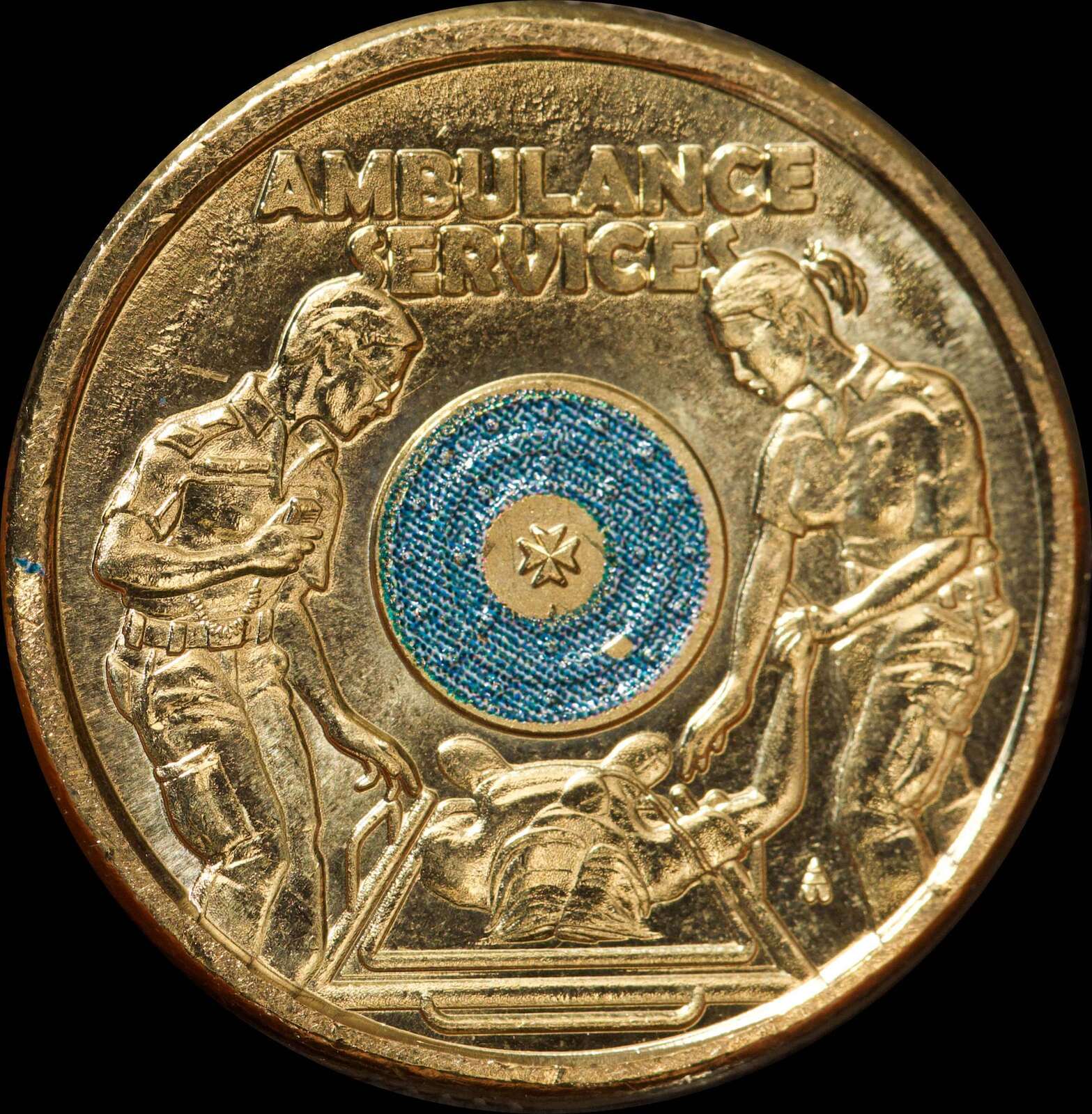 2021 Coloured 2 Dollar Coin Ambulance Services Uncirculated product image