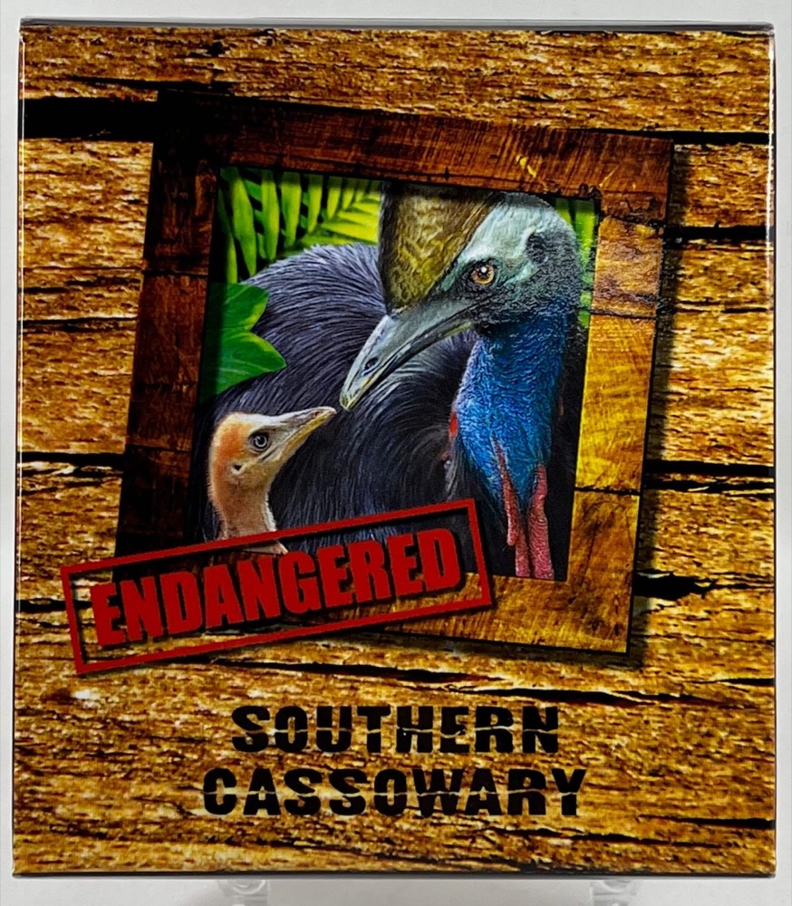 Tuvalu 2016 Silver 1 Dollar Proof - Southern Cassowary product image