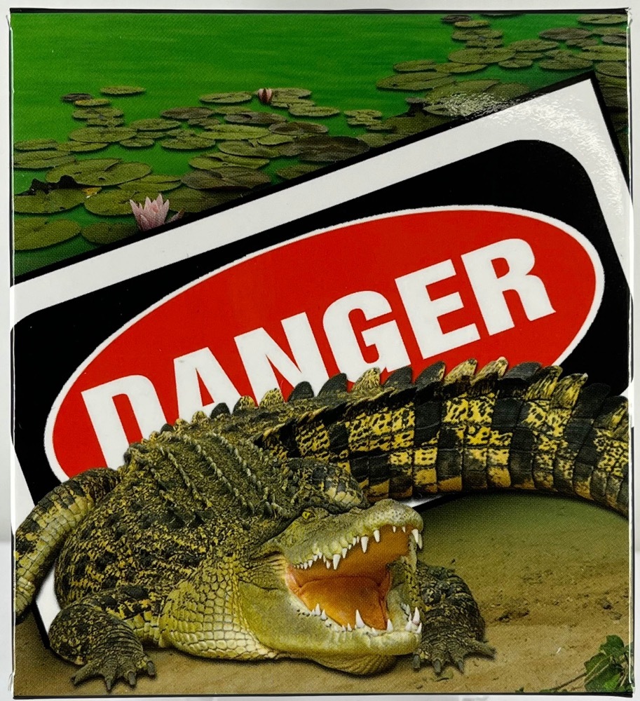 Tuvalu 2009 Silver 1 Dollar Proof - Australian Saltwater Crocodile product image