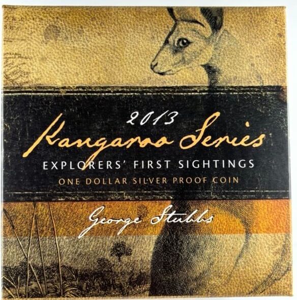 2013 Silver 1 Dollar Proof Explorers First Sightings - George Stubbs product image