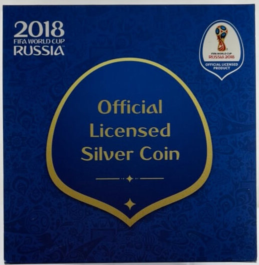 2018 Silver 1 Dollar Proof Russia 2018 FIFA World Cup product image