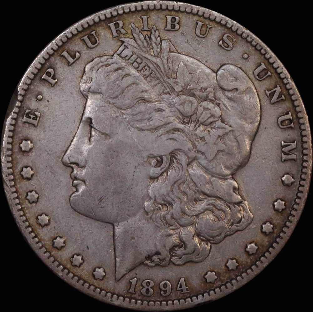 United States 1894 Philadelphia Silver Morgan Dollar Extremely Fine product image