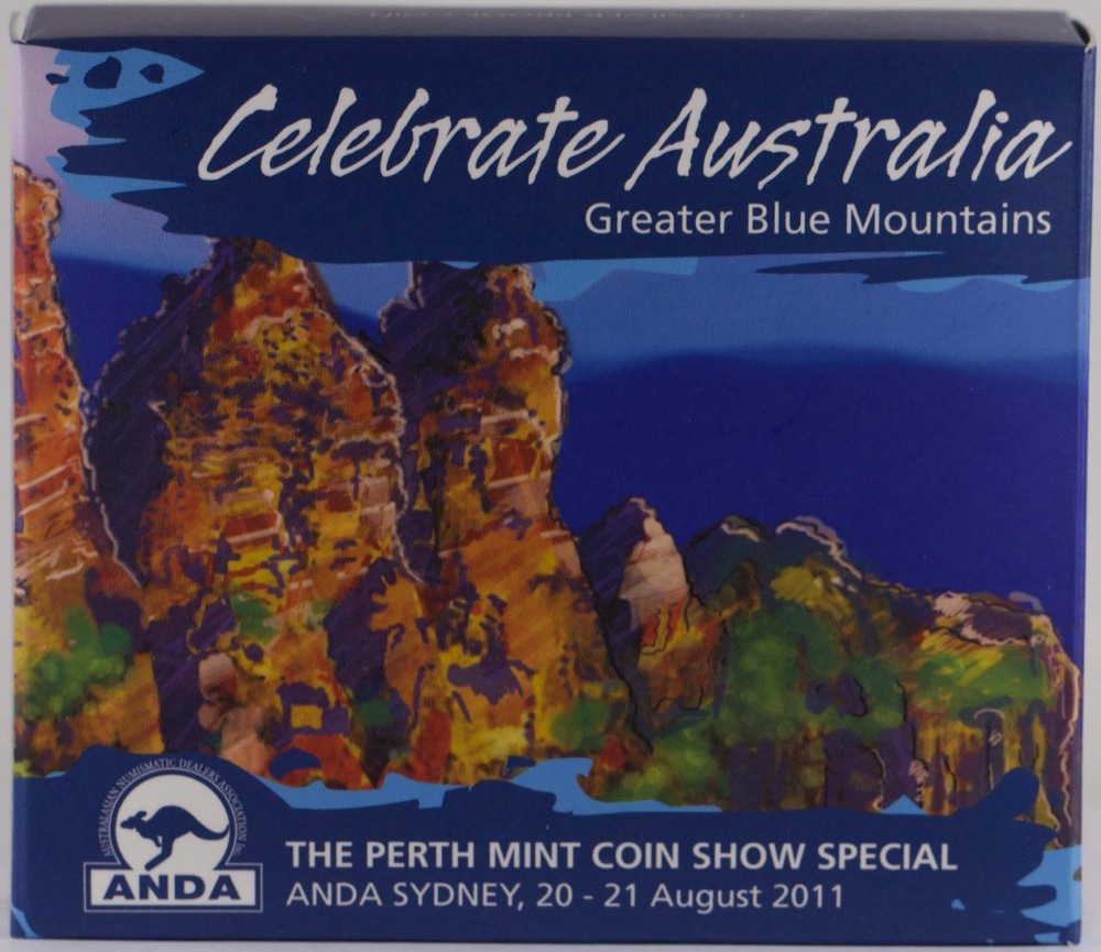 2011 Silver 1 Ounce Proof Coins Celebrate Australia - Greater Blue Mountains product image