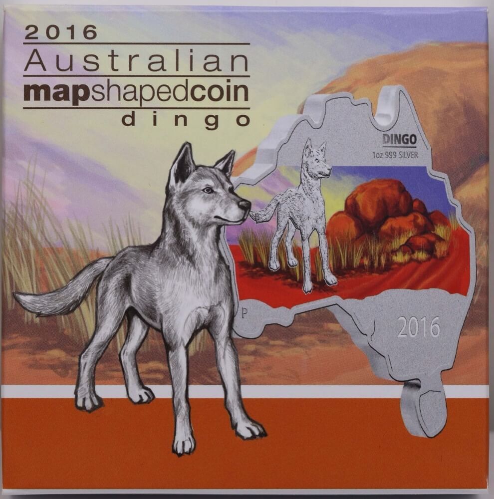 2016 Silver 1oz Proof Map Shaped Coin - Dingo product image