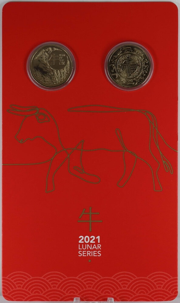 2021 1 Dollar Uncirculated Coin Pair Lunar Series - Ox product image