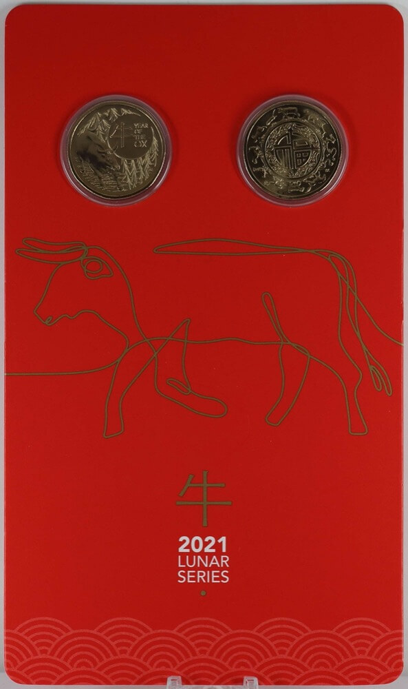 2021 1 Dollar Uncirculated Coin Pair Lunar Series - Ox product image