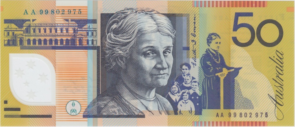 1999 $50 Note AA99 First Prefix Macfarlane/Evans R518cF Uncirculated product image