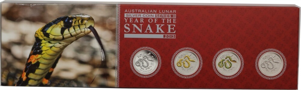 2013 Silver 1oz Proof 4 Coin Type Set Year of the Snake Series II product image