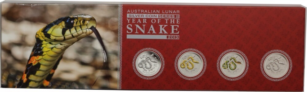 2013 Silver 1oz Proof 4 Coin Type Set Year of the Snake Series II product image