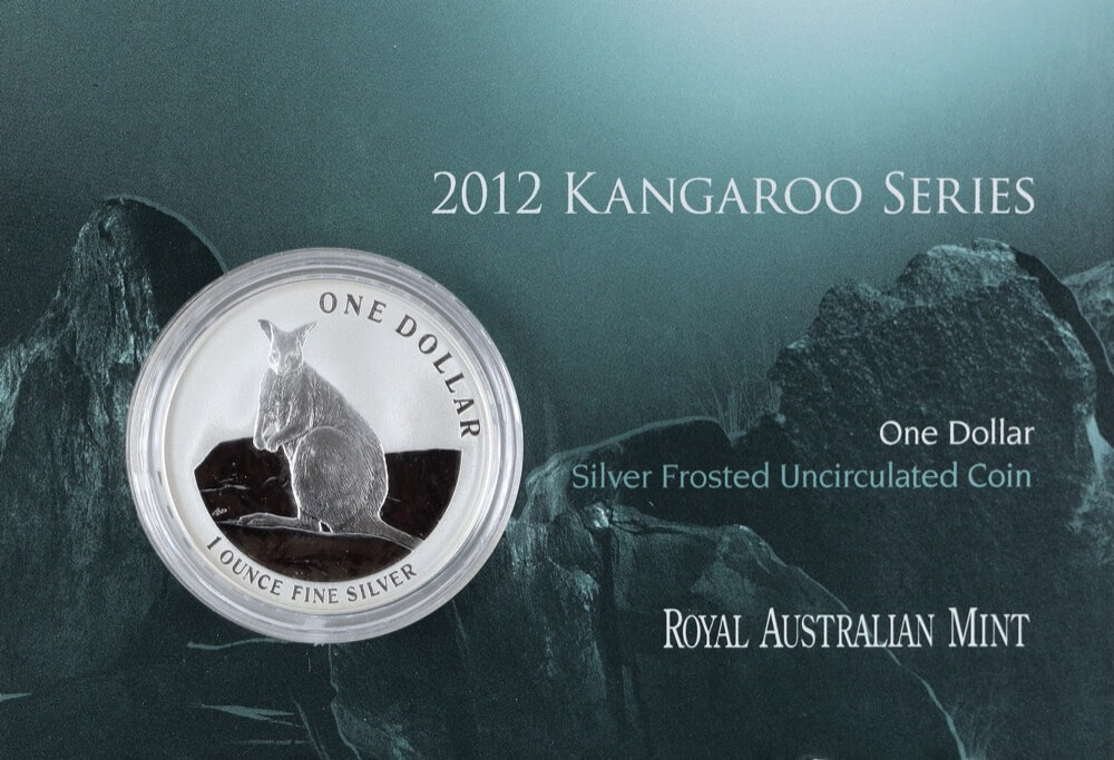 2012 Silver 1 Dollar Coin Mareeba Rock Wallaby product image