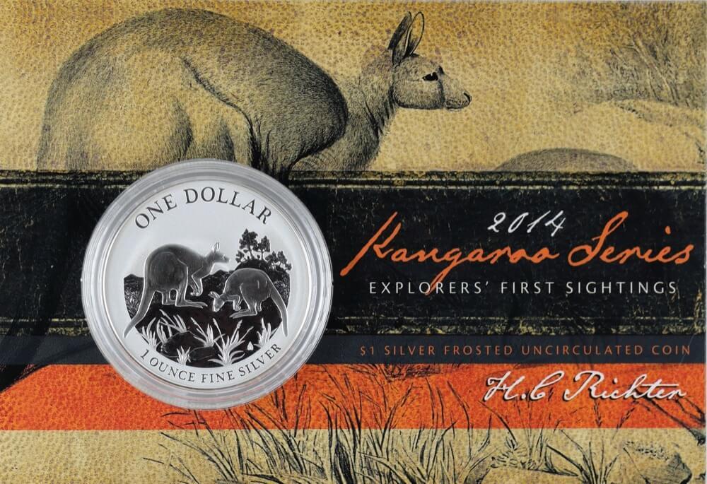 2014 Silver 1 Dollar Coin Explorers First Sightings - HL Richter product image