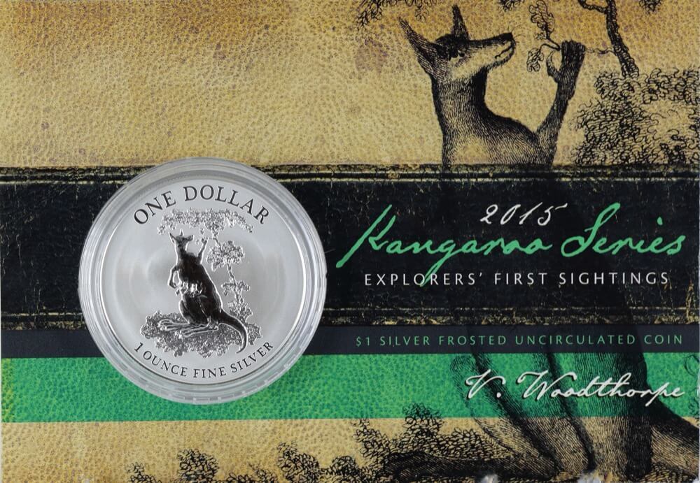 2015 Silver 1 Dollar Coin Explorers First Sightings - V Woodthorpe product image