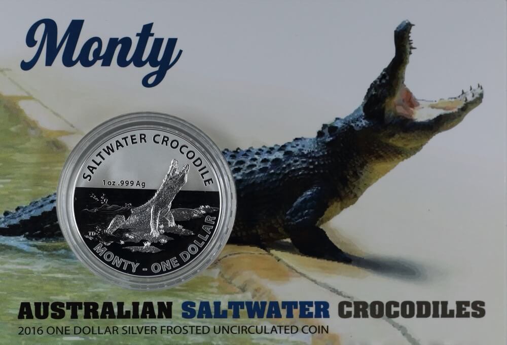 2016 Silver 1 Dollar Coin Saltwater Crocs - Monty product image